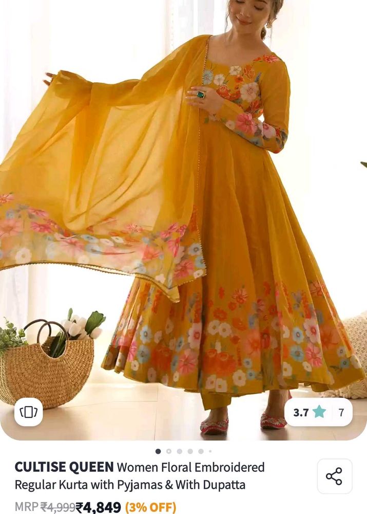 Kurti Trouser With Dupatta All Size Available
