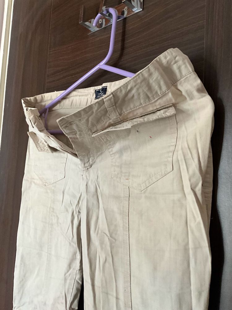 Off white Capri Imported For Ladies