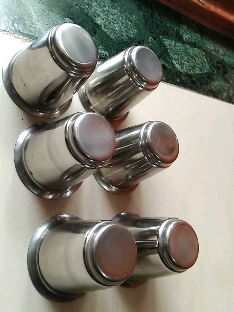 🥤Small Steel Glasses Set Of 6🥤