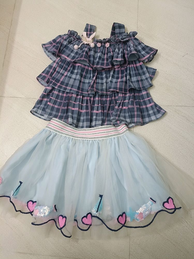 Baby Girls Top &amp; Skirt Set