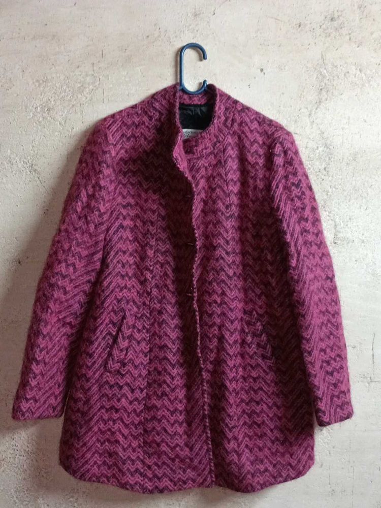 Chic Chevron Patterned Jacket