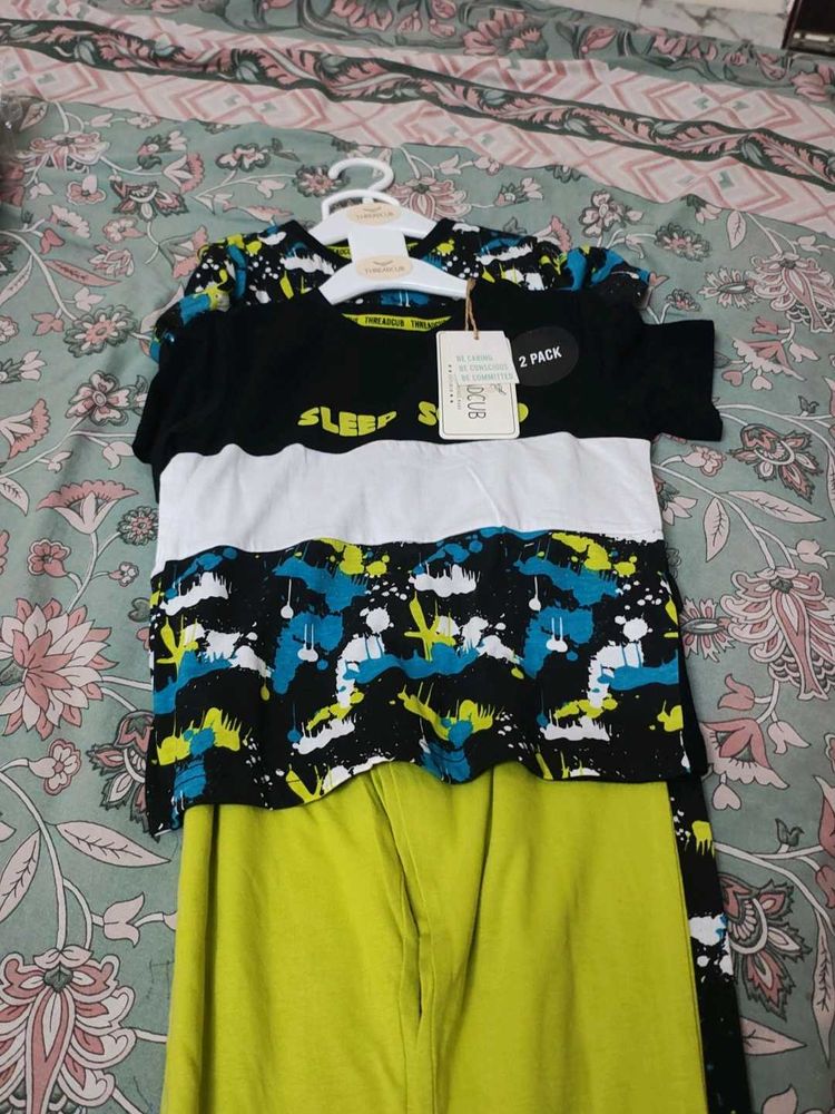 2 Pack Kids Pajama Set