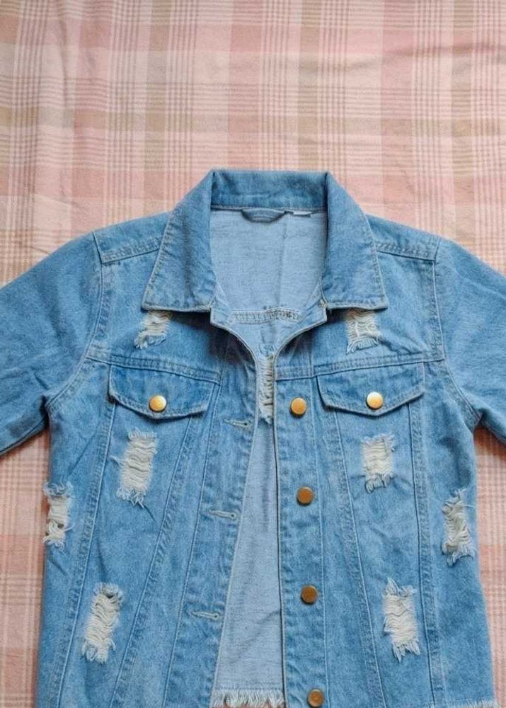 Distressed Denim Jacket