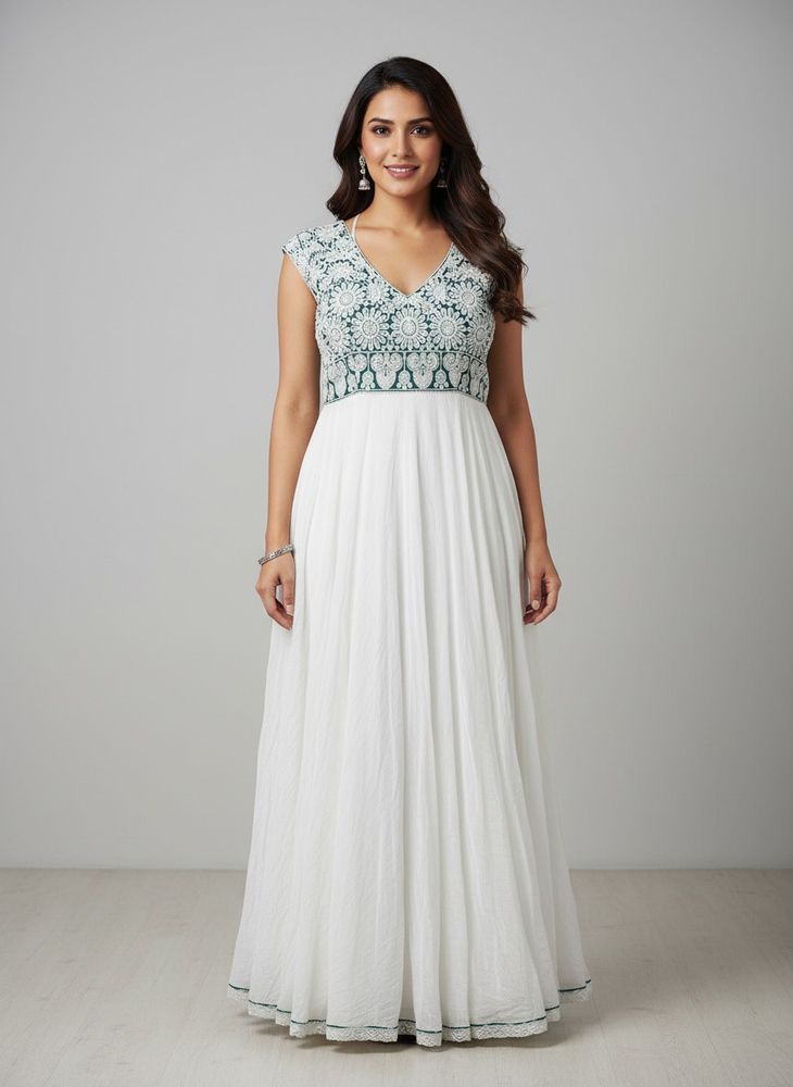 White Embroidered Dress