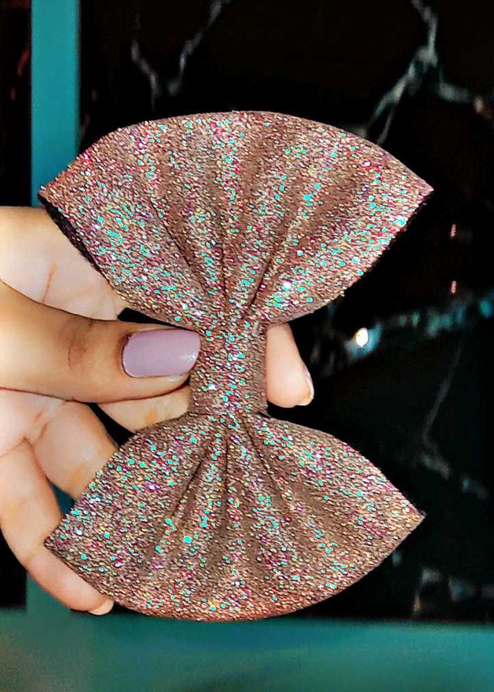 Sparkly Bow Hair Clip