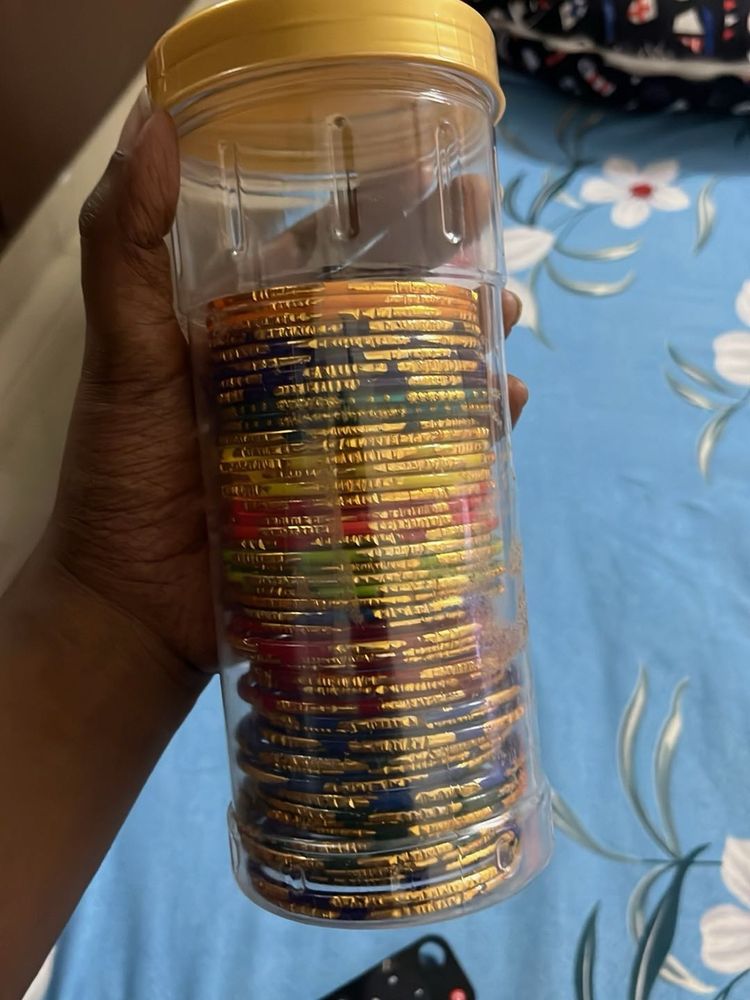 Vibrant Stack of Bangles size - 2x8