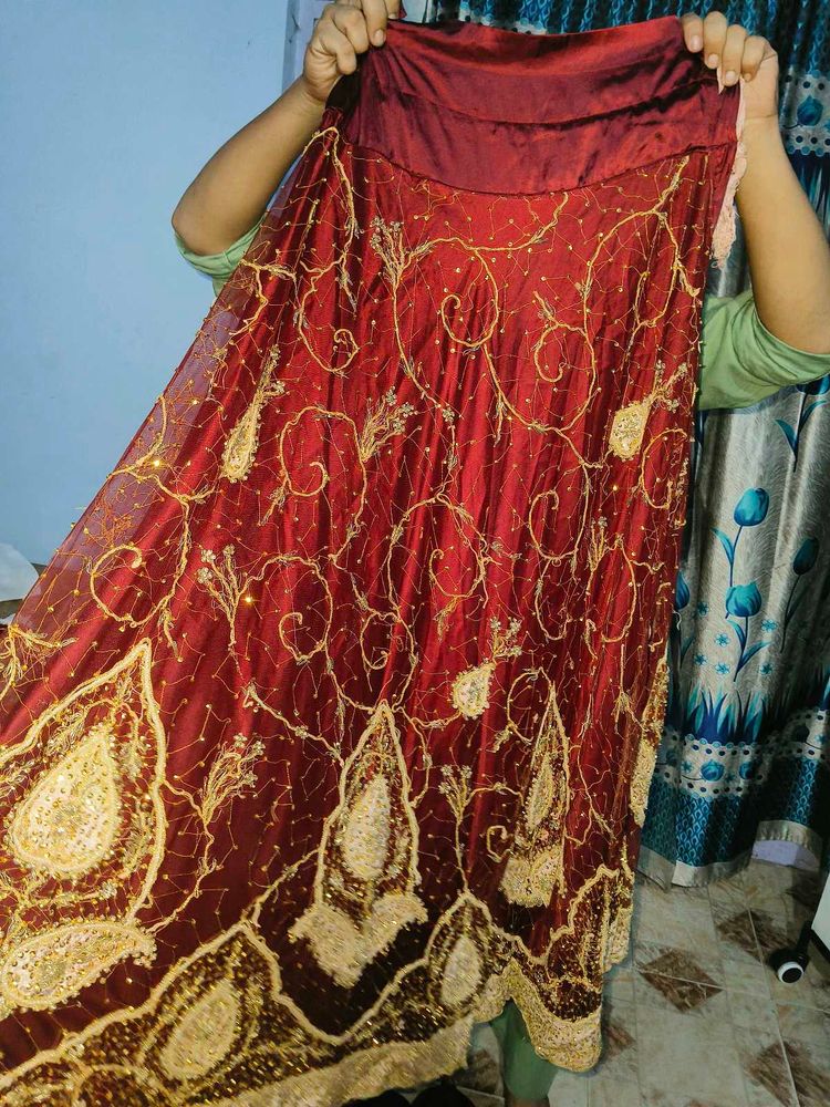 maroon beautiful Georgette lehenga choli