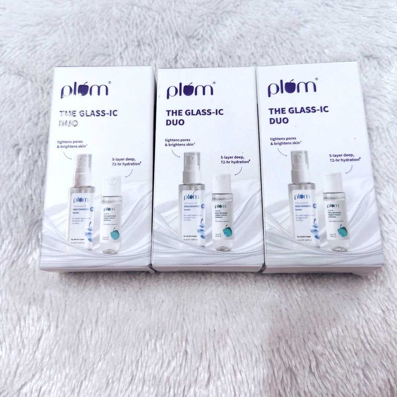 Plum The Glass-ic Duo | Rice Water &amp; 3% Niacinamid