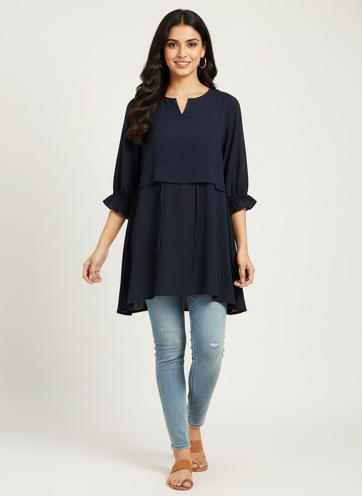 Navy Blue shot dress