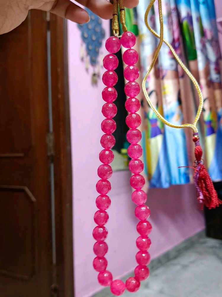 🌸 Premium Pink Stone Mala 🌸