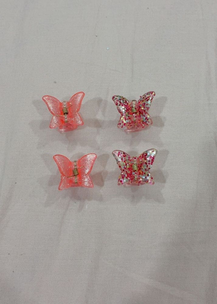 Cute Butterfly Hair Clips (Set of 4)