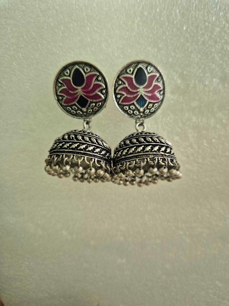 Customized Beautiful Jhumka Earrings-Unused