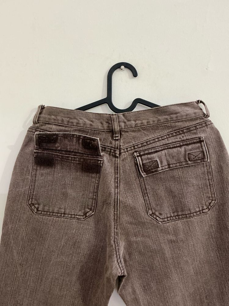 Rare vintage y2k brown bootcut Denim Jeans