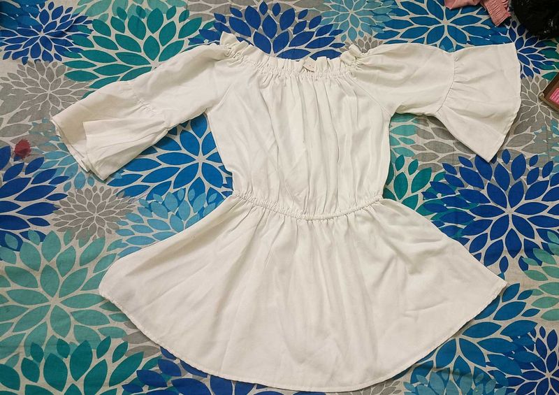 White Off-Shoulder Dress