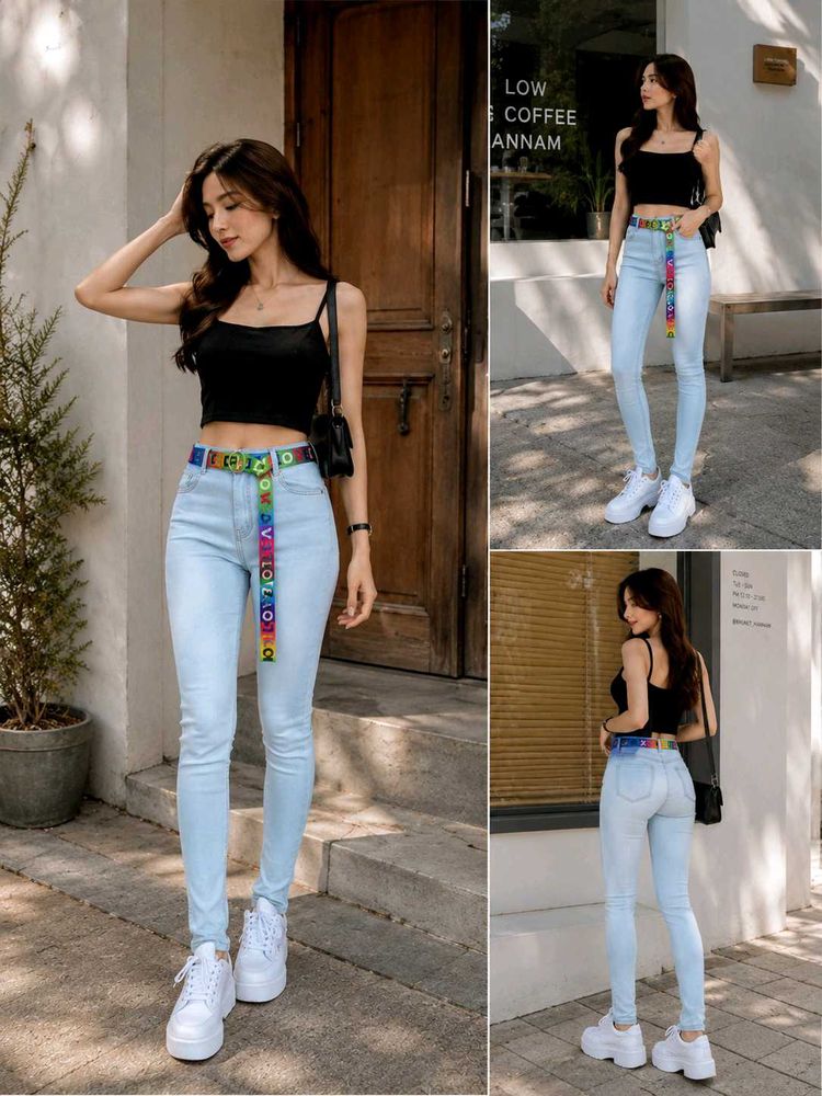 Miss Chase Light Blue Jeans | High Waist