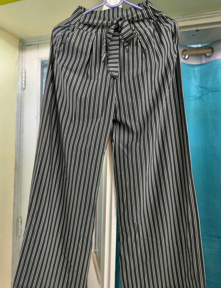 Chic Striped Palazzo Pants