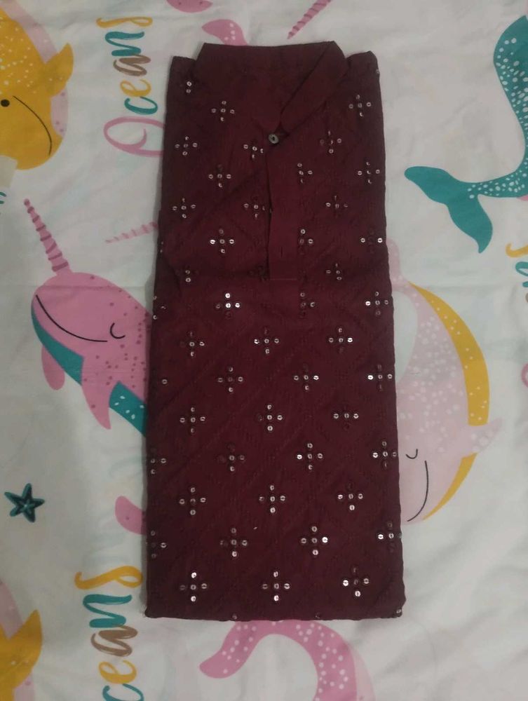 Elegant Maroon Kurta ✨✨✨