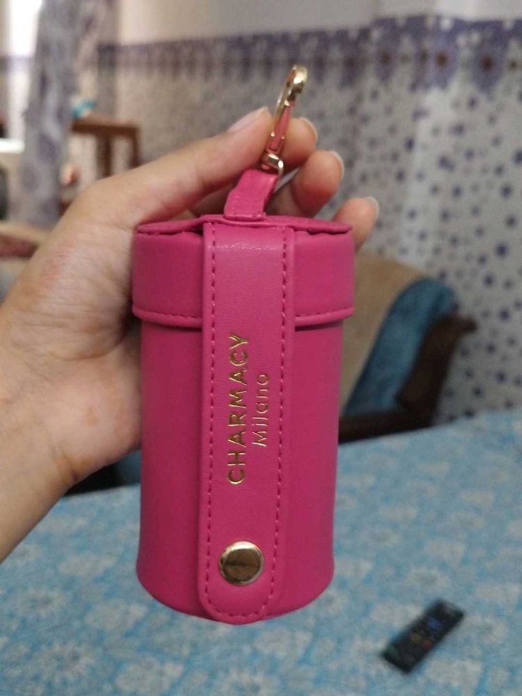 Charmy Milano Pink Pouch Keychain