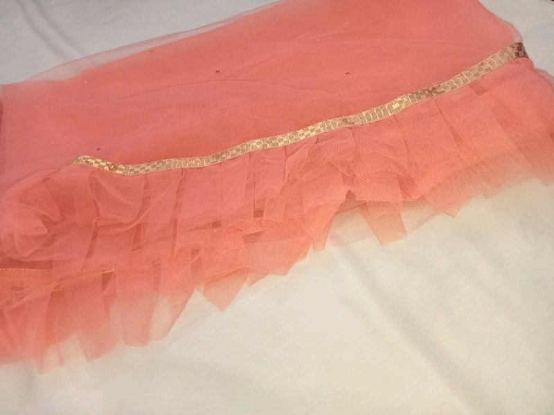 Peach Dupatta