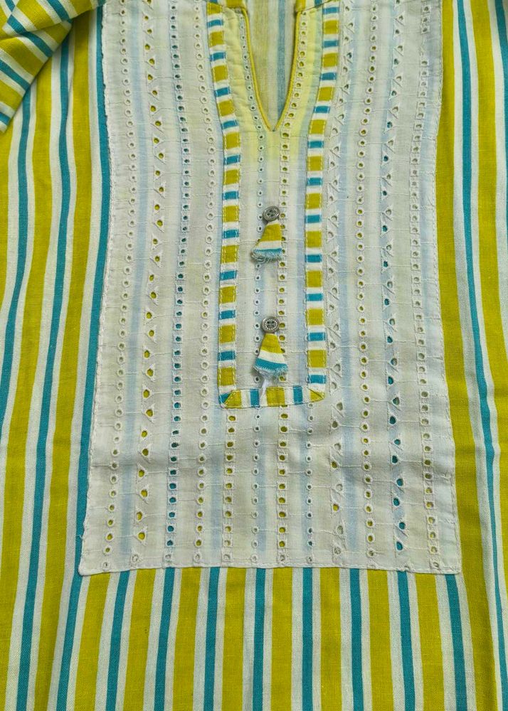Stylish Striped designer Kurta set.
