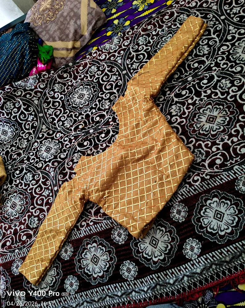 Golden Embroidered Blouse