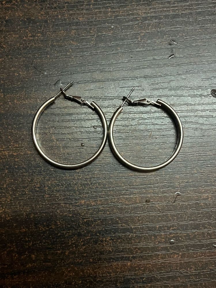 Classic Silver Hoop Earrings