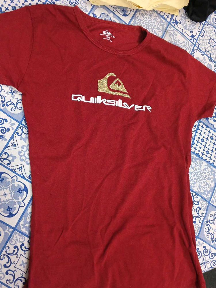 Quiksilver Red T-Shirt