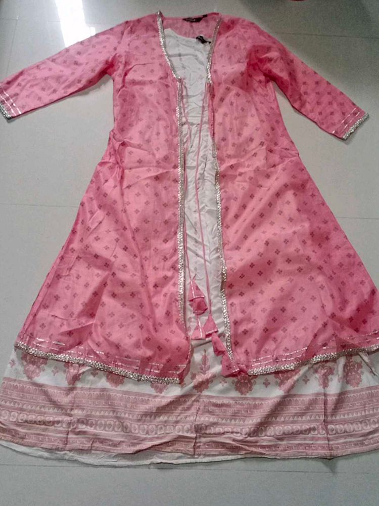 Pink Ethnic Kurta Set