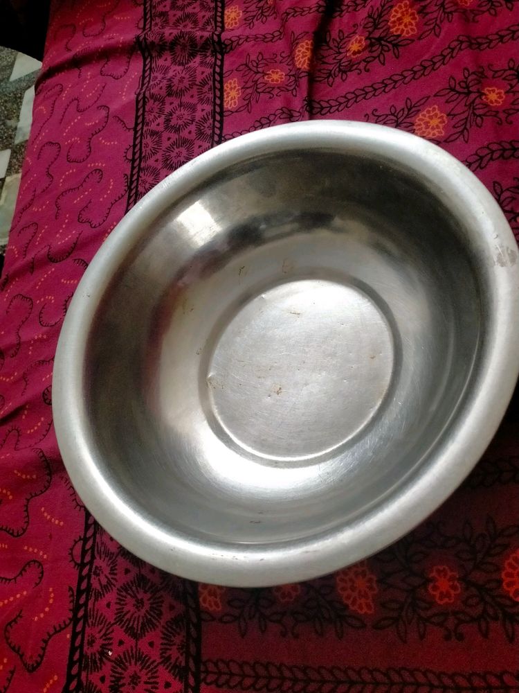 India Craft Stainless Steel Serving Plate/Bowl