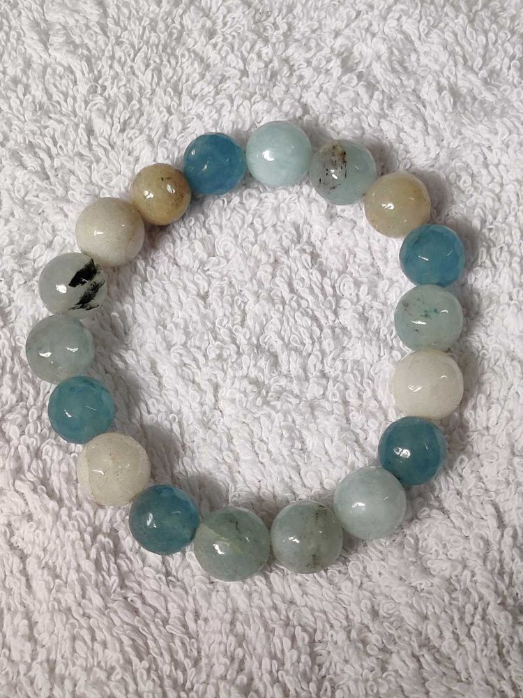 Aquamarine Beaded Bracelet
