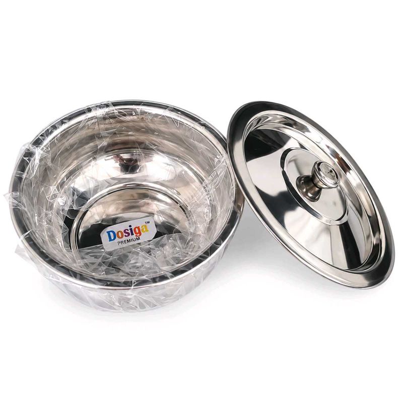 Premium Stainless Steel Bowl with Fitted Lid M