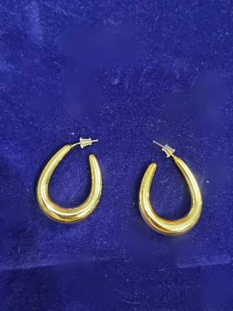 Golden Hoop Earrings