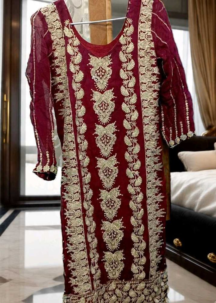 Wine Colour Kurta Set 🥰