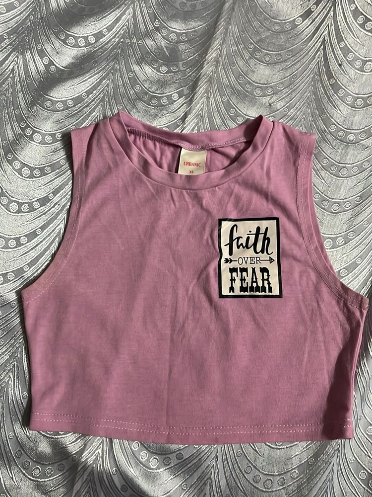 Faith Over Fear Crop Top