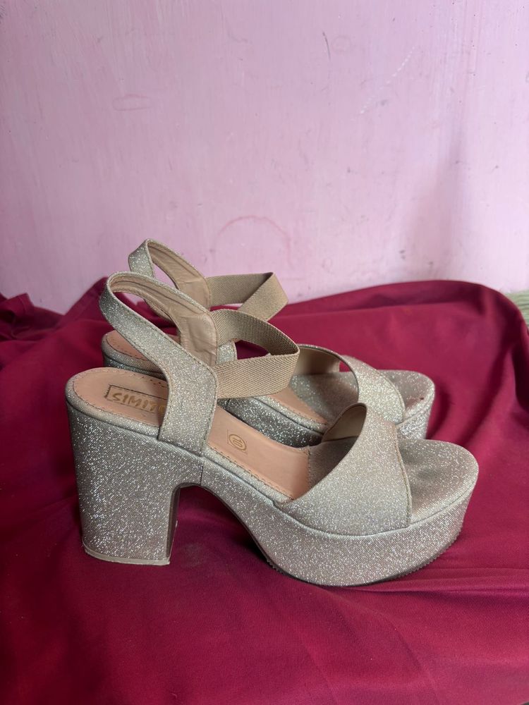 Sparkling Platform Heels (EU 38 / UK 5)