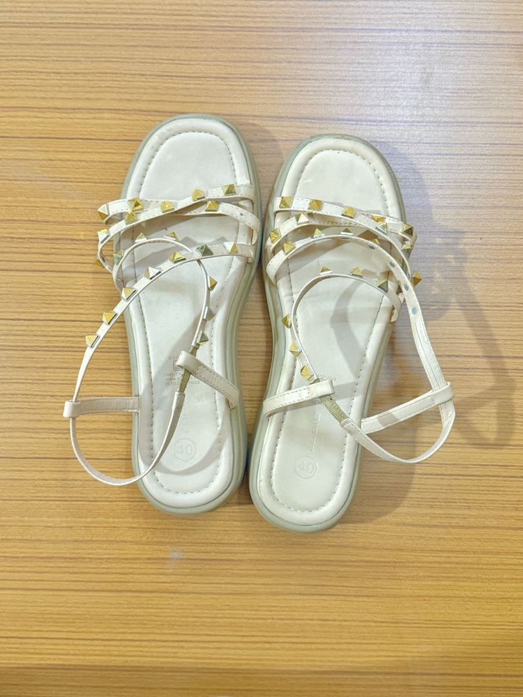 Studded Flat Sandals