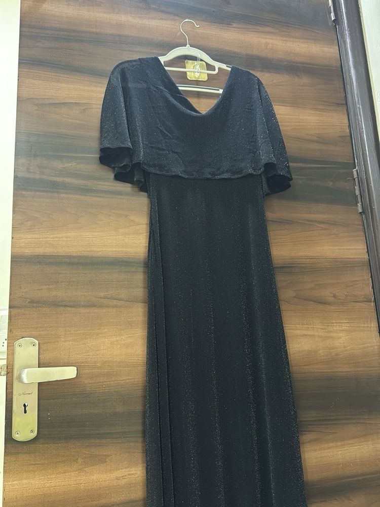 Sparkly Black Maxi Dress