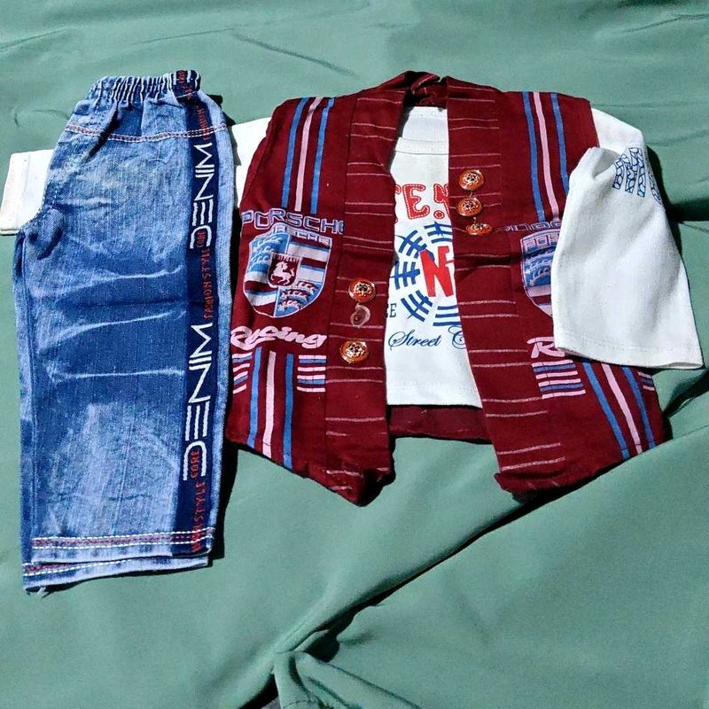 Boy's Outfit: Jeans, Shirt &amp; Jacket