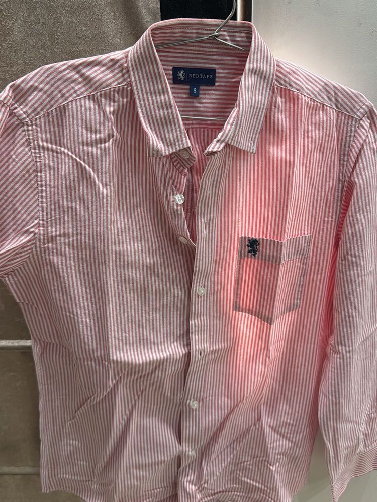 Men's Pink Striped Shirt