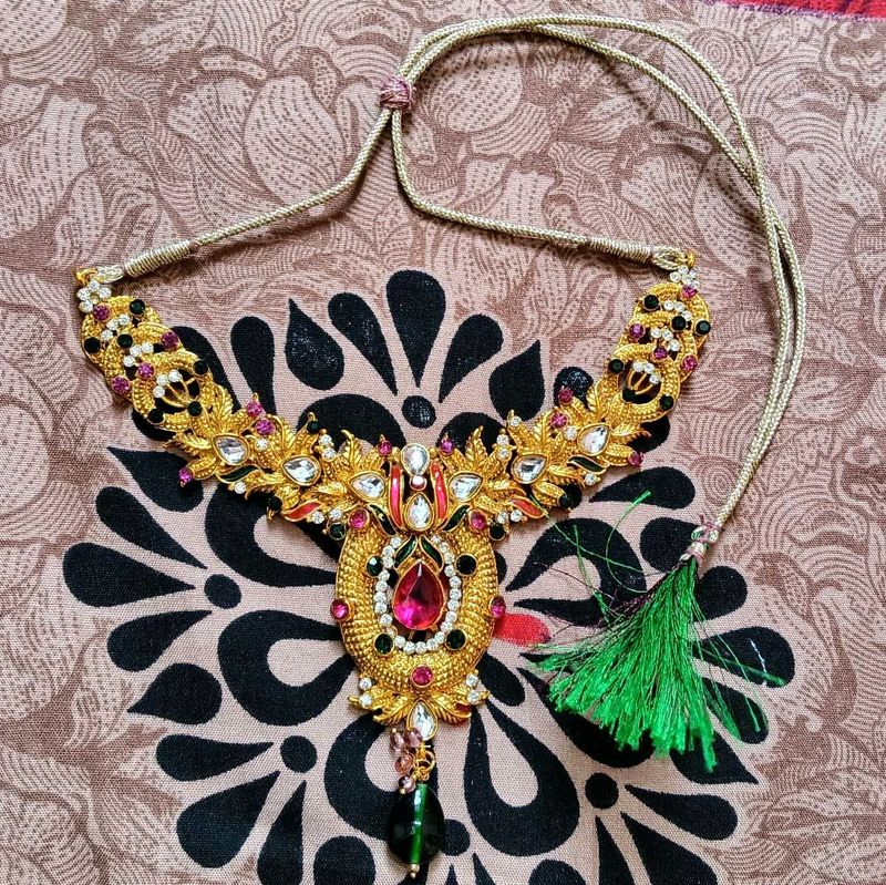 Pink &amp; Green Royal Jewellery Set