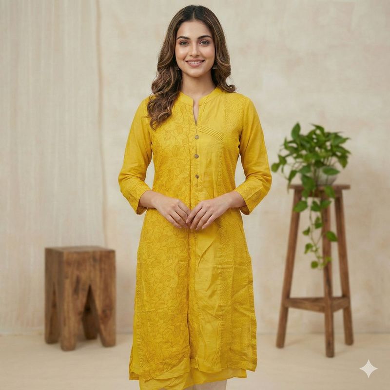 Elegant Yellow Kurta 💛