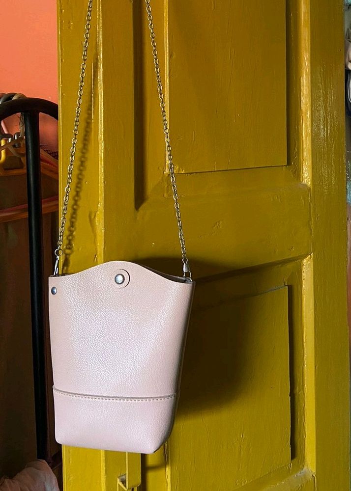 Miniso Sling Bag - Baby Pink Colour