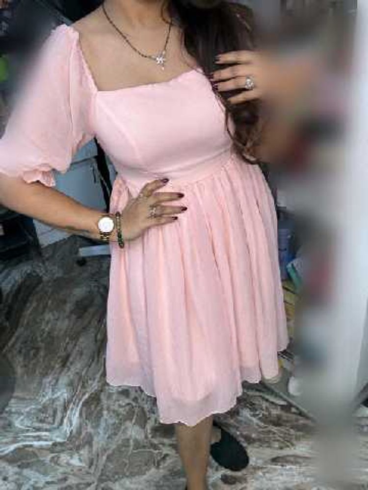 Chic Pink Mini Dress