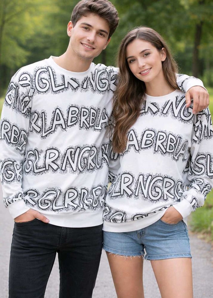 Statement Graphic Print Sweatshirt(Unused)