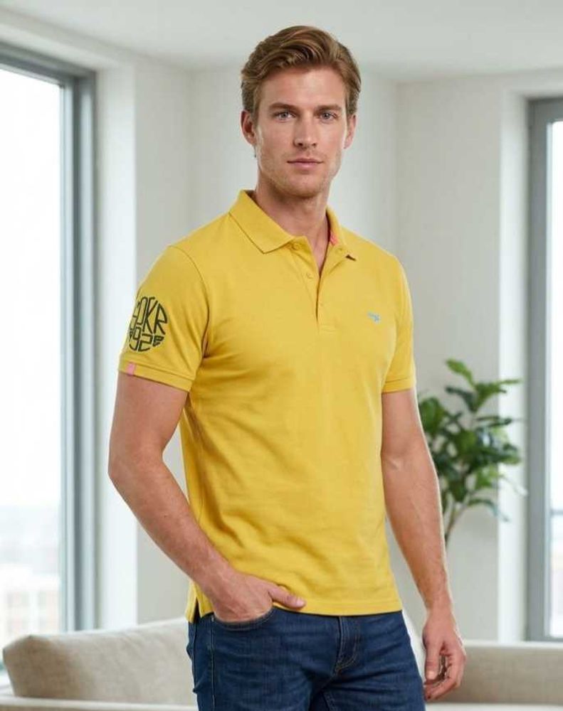 Men's Yellow Polo T-Shirt