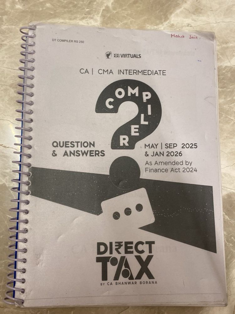 Direct Tax CA/CMA Compiler