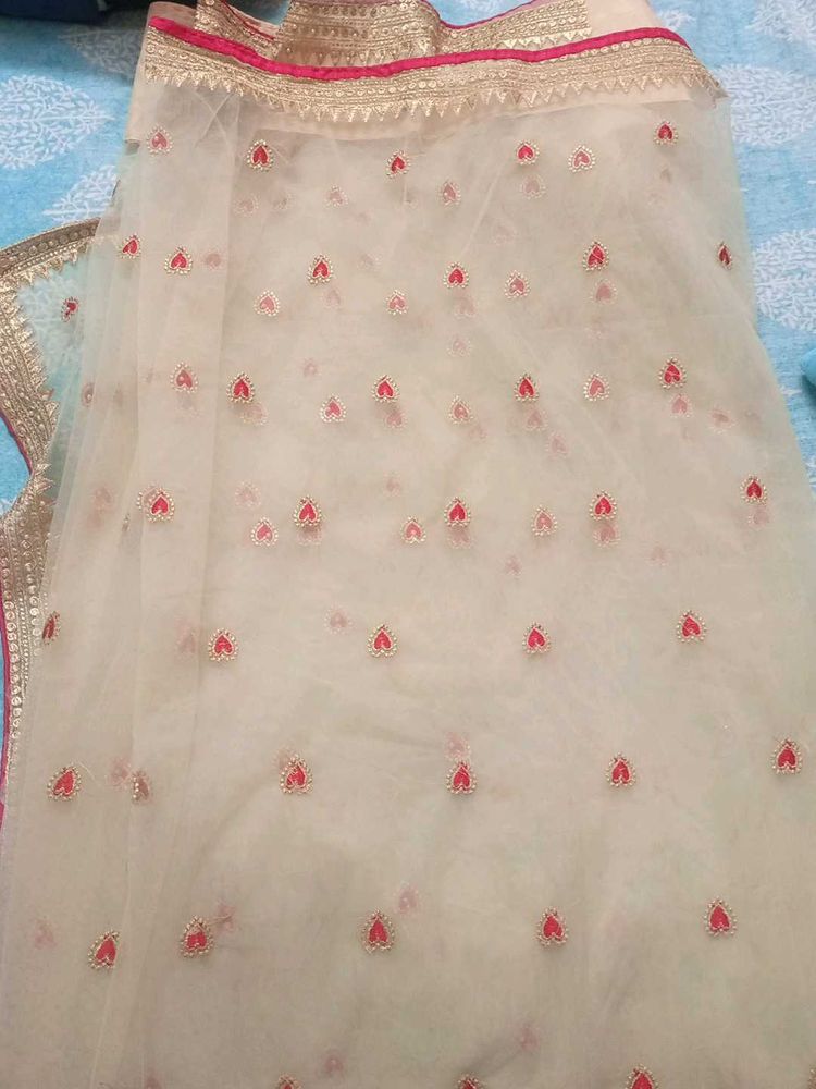 Red Embroidered Saree Blouse