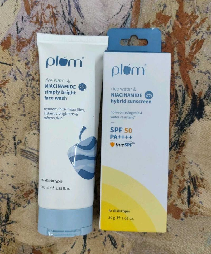 New Plum  Face Wash &amp; Sunscrean