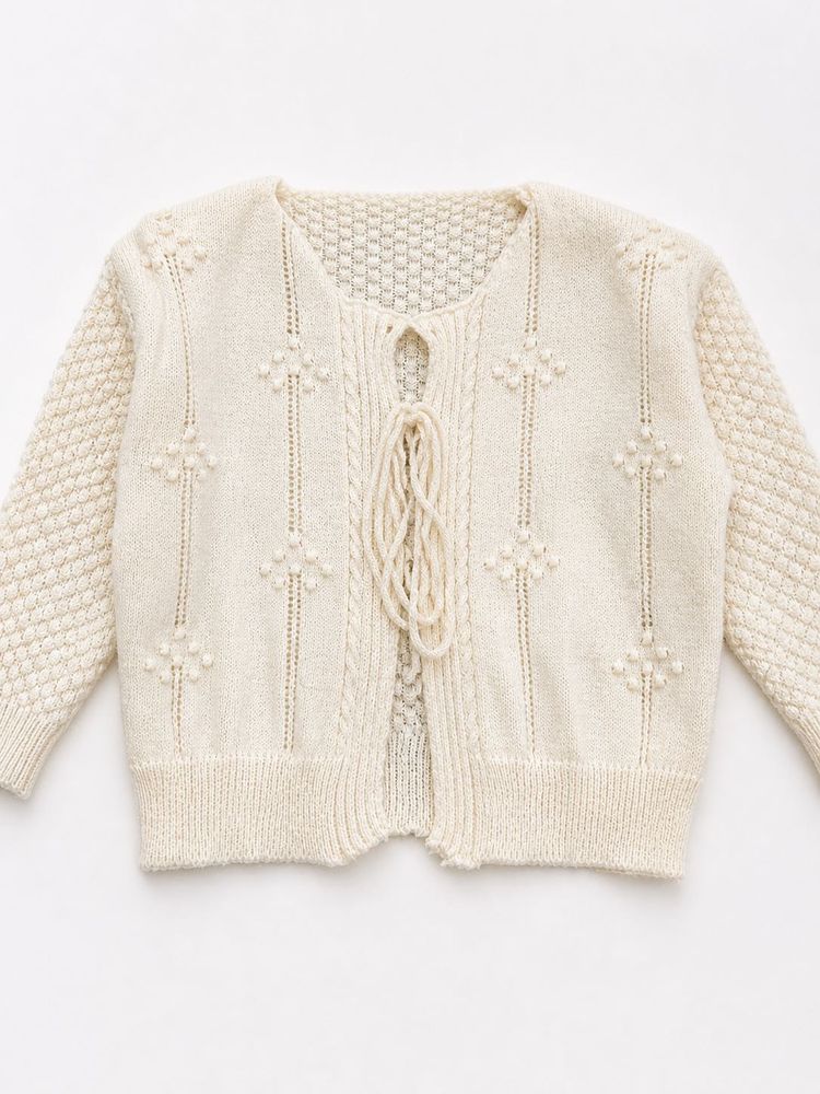 Korean Cream Knit Cardigan | Never Worn | Like New