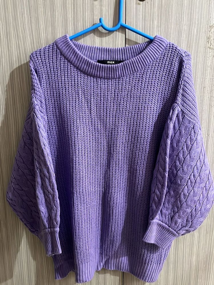 Lavender Sweater Top